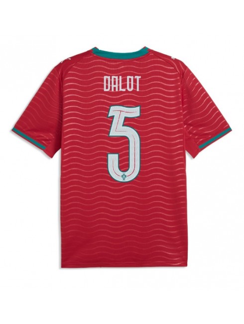 Portugal Diogo Dalot #5 Replika Hemmakläder VM 2026 Kortärmad Portugal Diogo Dalot #5 Replika Hemmakläder VM 2026 Kortärmad
